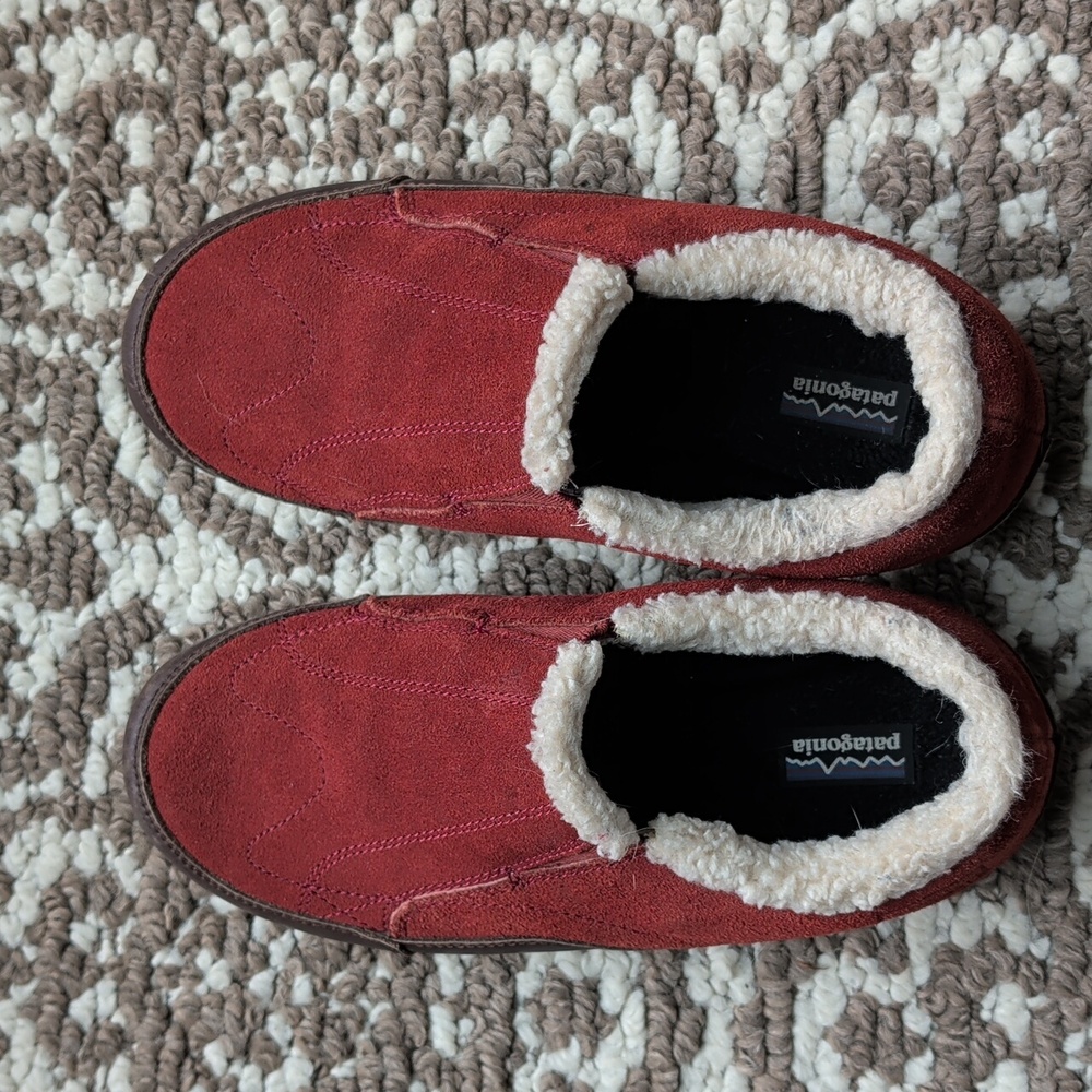 Patagonia Rusted Iron Brown Suede Slip-On Casual Comfort Slipper Loafers Size 9